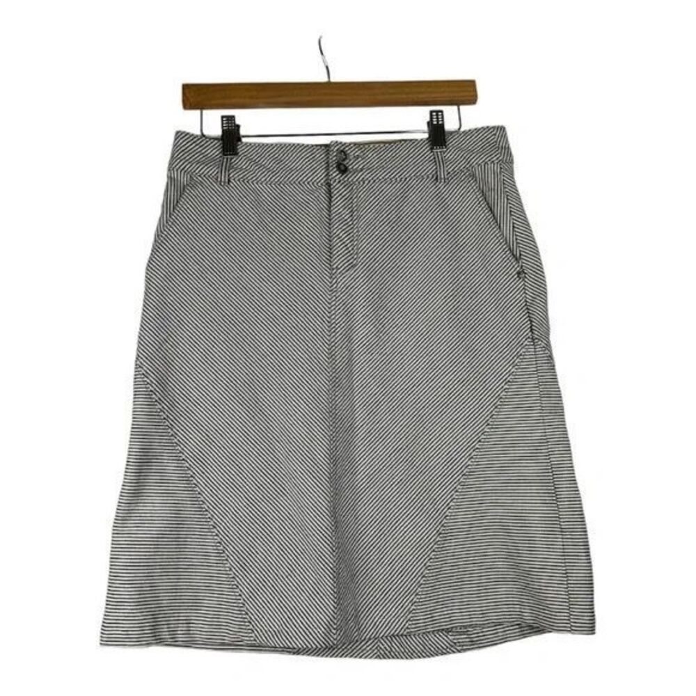 Pilcro and the Letterpress Denim Stripped Skirt‎ size 27